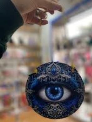 Harmonizačný slnečný KOTÚČ OKO NAZAR pre ochranu