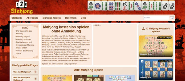 Mahjong online spielen – Entdecke die Plattform Mahjong123.de