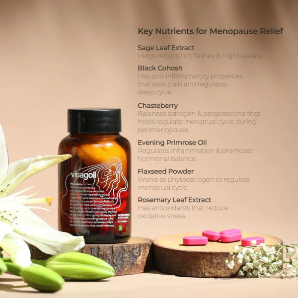 Vitagoli Menopause Supplement for Hormonal Balance and Everyday Comfort