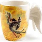 Šálka s anjelskými krídlami biela:-D