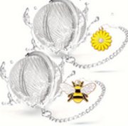 Čajové sitko s včielkou/kvetinkou na sypaný čaj