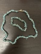 Súprava z polodrahokamu apatit- 2 ks