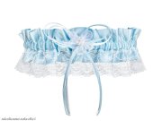 Svadobný podväzok modro-biely AWINION PW - 30