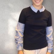 sveter s košeľou NAF NAF