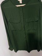H&M blúzka smaragdová zelená veľ.44