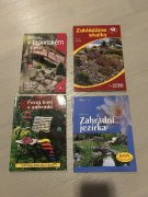 Knižky o záhrade- 4 ks- cena spolu