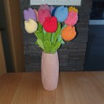 Háčkované tulipány