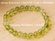 Náramok PERIDOT = Olivín hladký