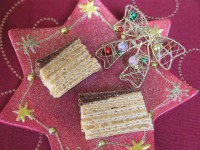 Karamelové plnené oplátky