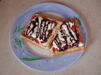 Ovocné wafle.