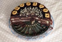 Utopená čokoládová torta