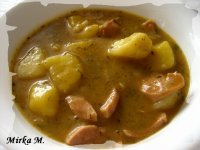 Zemiakovo-párková polievka