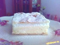 Zasnežený lístkový krémeš