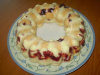 Nepečená torta s jahodami