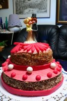 Netradičná svadobná torta so skvelým krémom :)