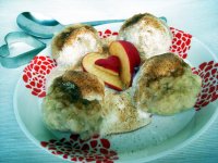 Tvarohovo jablkové knedlíky