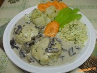 Kuracie fašírky s hubovou omáčkou