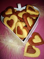 Čokoládovo-arašidové srdiečka