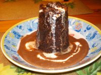 Hot chocolate cake( z mikrovlnky za 3 minútky )