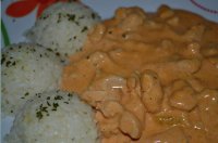 Kuracie kúsky so šľahačkou