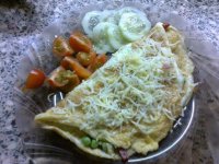 rýchla plnená omeleta