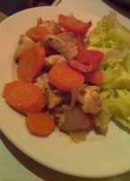 Marinované kuracie kocky so zeleninou