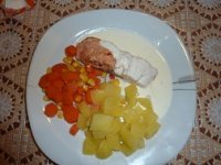 Losos s citrónovou omáčkou