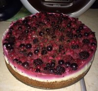 Tvarohová torta s lesným ovocím