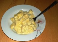 Gnocchi s nivovou omáčkou...